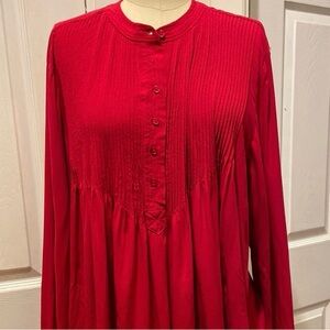 Sundance Vibrant Red flowy Blouse